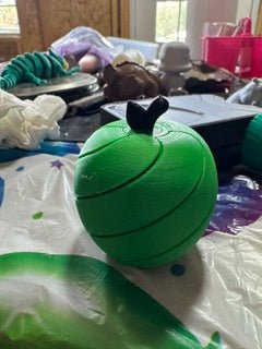 3-D Printed Apple Fidget Toy - 3-D Casting and Candles
