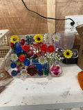 Decorative Cutting Board with Flowers
