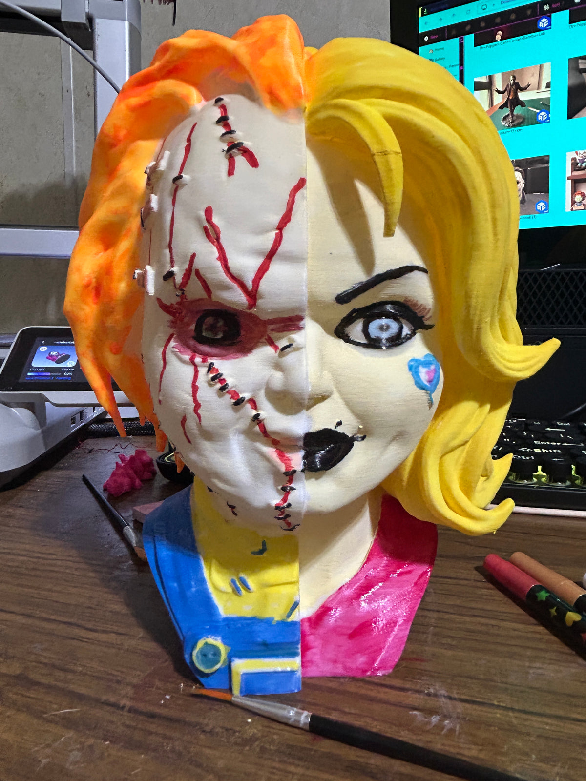 Chucky/Tiffany Bust