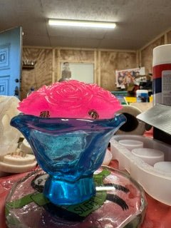 Bouquet of Roses Trinket Dish - 3-D Casting and Candles