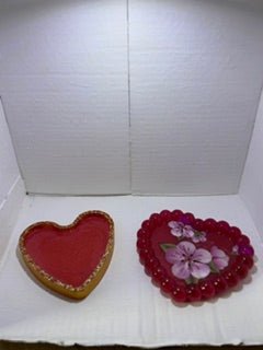 Heart Shaped Coasters or Trinket Dish - 3-D Casting and Candles