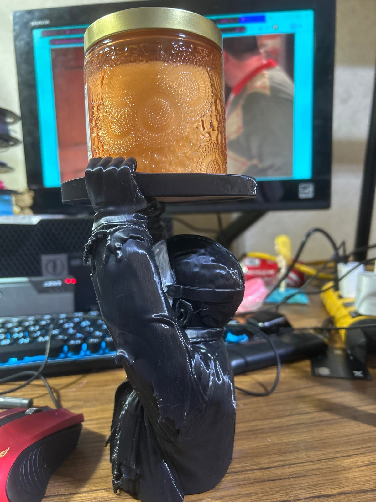 Jason Voorhees Candleholder - 3-D Casting and Candles