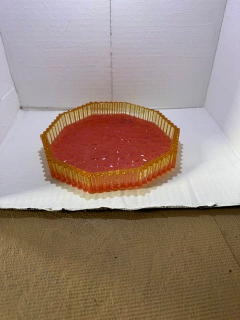 Octogon Resin Trinket Dish or Flower Pot Dish - 3-D Casting and Candles