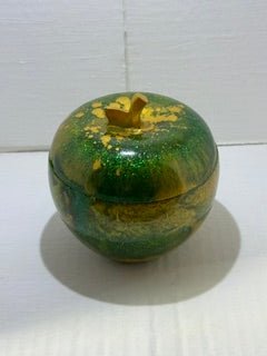Poison Apple Trinket dish with Lid - 3-D Casting and Candles