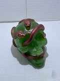 Resin Skull with Snake Crawling Through - 3-D Casting and Candles