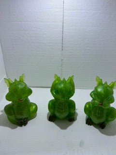 See no evil, Hear no evil, Speak no evil Dragons - 3-D Casting and Candles