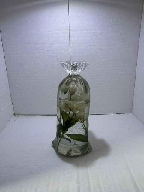 Small Resin Bag of Water with Flowers Inside - 3-D Casting and Candles