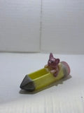 Small Succulent Pencil with Mouse Planter - 3-D Casting and Candles