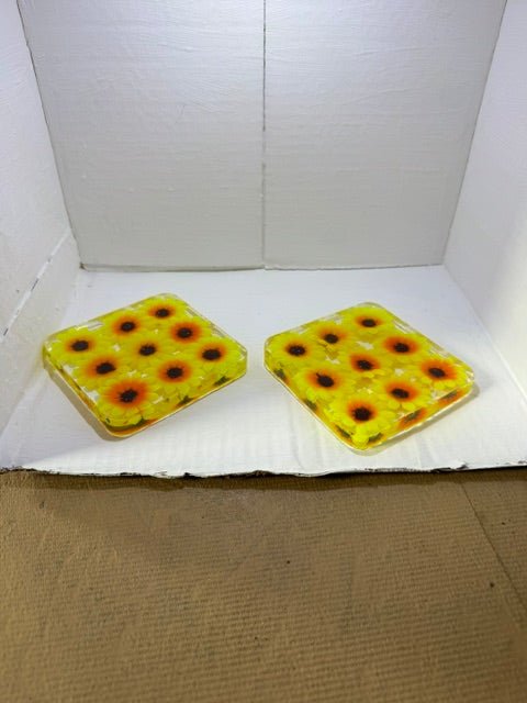 Sunflower Coasters - 3-D Casting and Candles